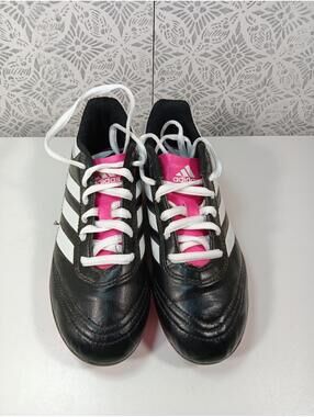 Adidas Goretti VI FG  Football Cleats Youth Kids Sz 2 Shoes Black White Athletic